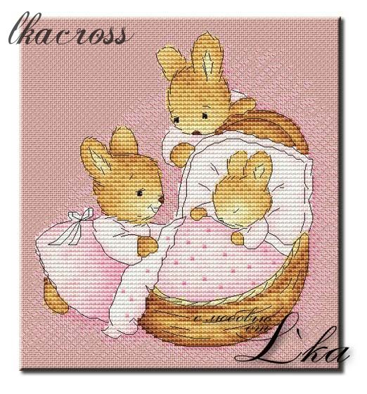 Схема вышивки Little Bunny